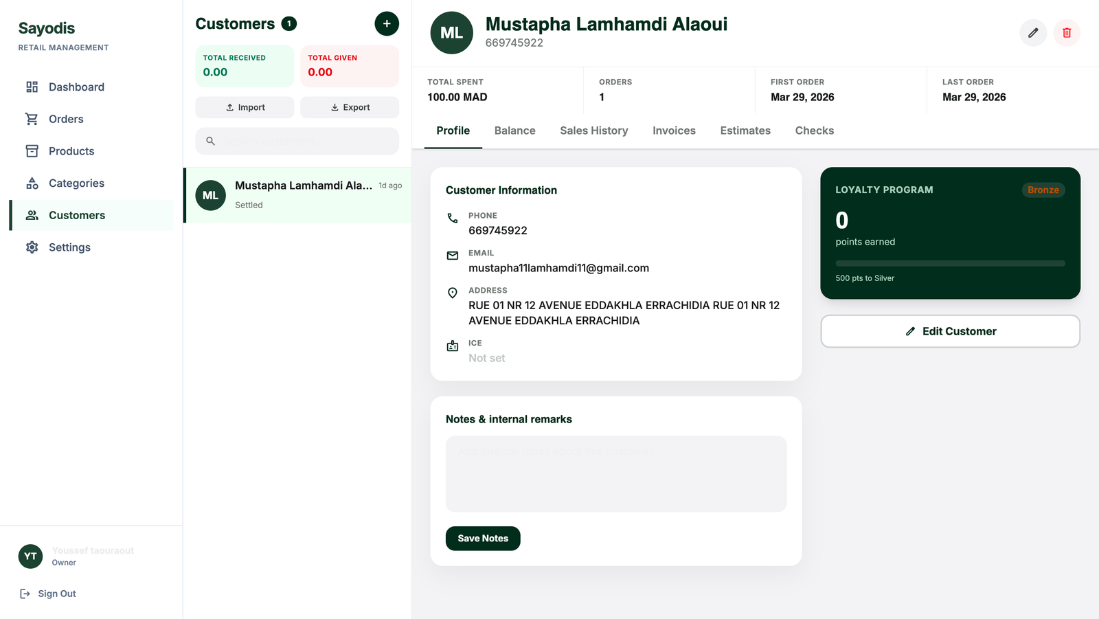 Customer Profiles